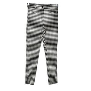 Primark Black & White Gingham Checked High Rise Skinny Pants Women's 8